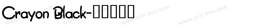 Crayon Black字体转换